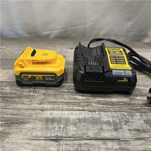AS-IS DEWALT 20V MAX XR POWERSTACK Lithium-Ion Battery Starter Kit with 3.5Ah Battery and Charger