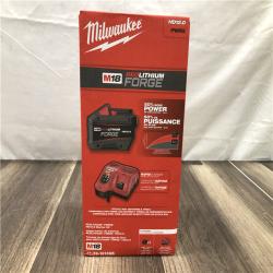 NEW- Milwaukee 18-Volt Lithium-Ion REDLITHIUM FORGE Starter Kit with 12. 0Ah Battery and Charger