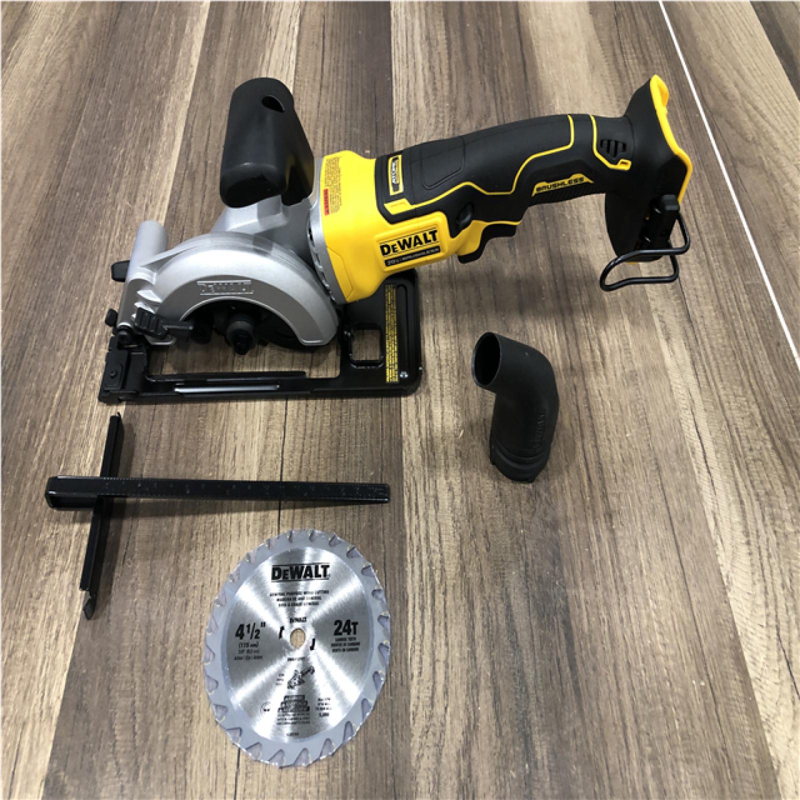 AS-IS DEWALT ATOMIC 20V MAX Cordless Brushless 4-1/2 in. Circular Saw (Tool Only)