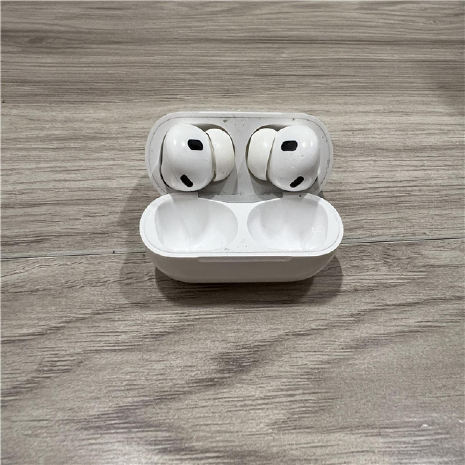 AS-IS Apple AirPods Pro (2nd Generation) with the USB-C MagSafe Charging Case