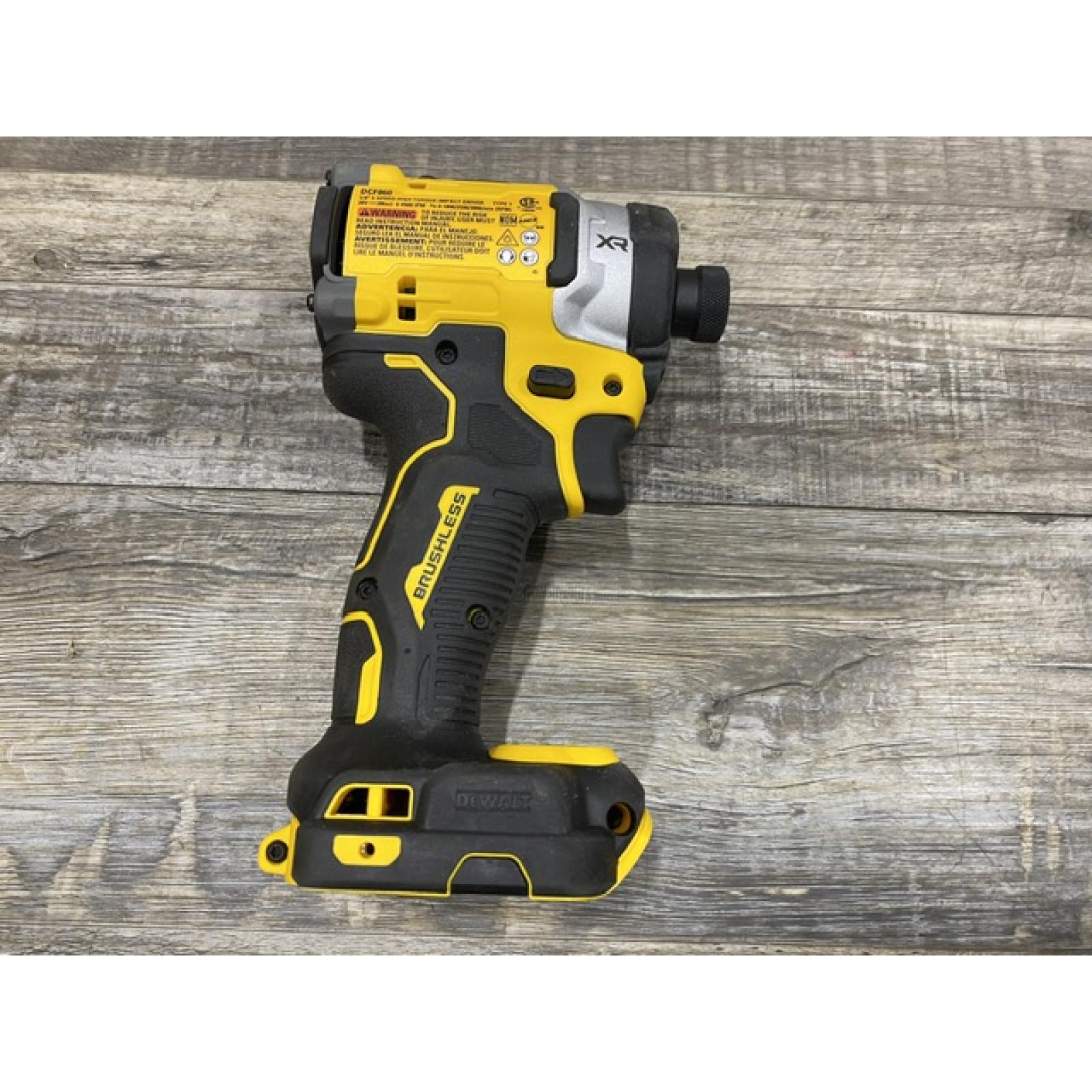 AS-IS DEWALT 20V MAX XR Lithium-Ion Brushless Cordless 3-Speed High Torque 1/4 in. Impact Driver Kit