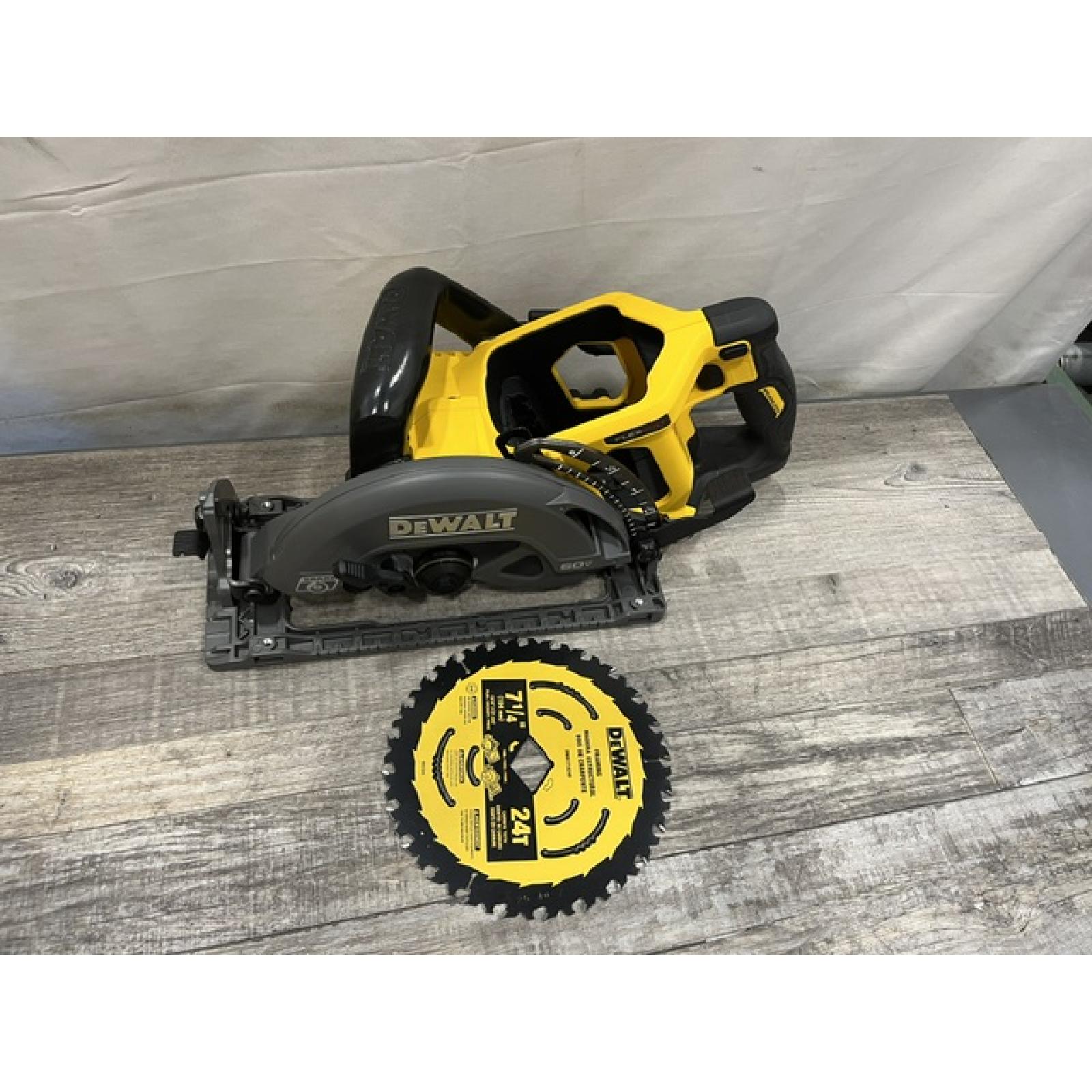 AS-IS DEWALT FLEXVOLT 60V MAX Cordless Brushless 7-1/4 in. Wormdrive Style Circular Saw (Tool Only)