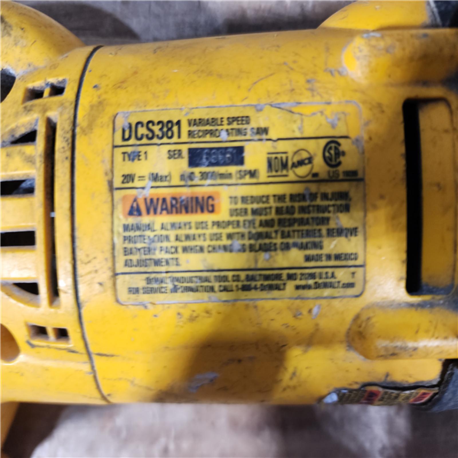 HOUSTON LOCATION - AS - IS DEWALT 20-Volt XR Cordless Reciprocating Saw (Tool Only)