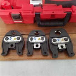 California AS-IS Milwaukee M12 Force Logic Press Tool Kit  Includes (1) Battery  Charger & Hard Case