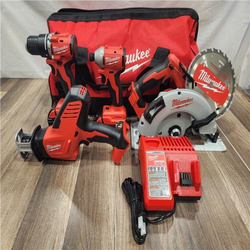 AS-IS- Milwaukee M18 4-Tool Combo Kit