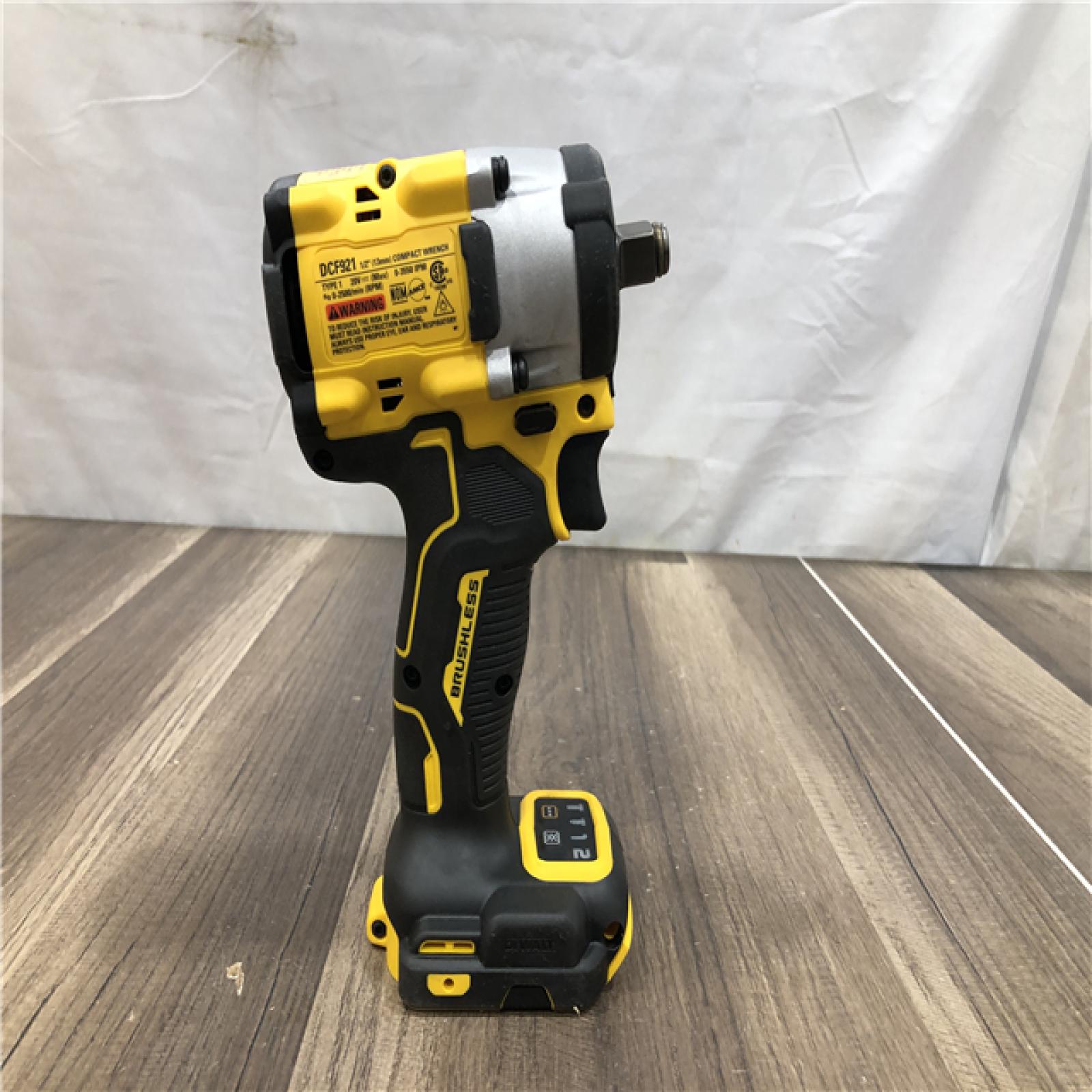 AS-IS DEWALT ATOMIC 20V MAX Cordless Brushless 1/2 in. Variable Speed Impact Wrench (Tool Only)