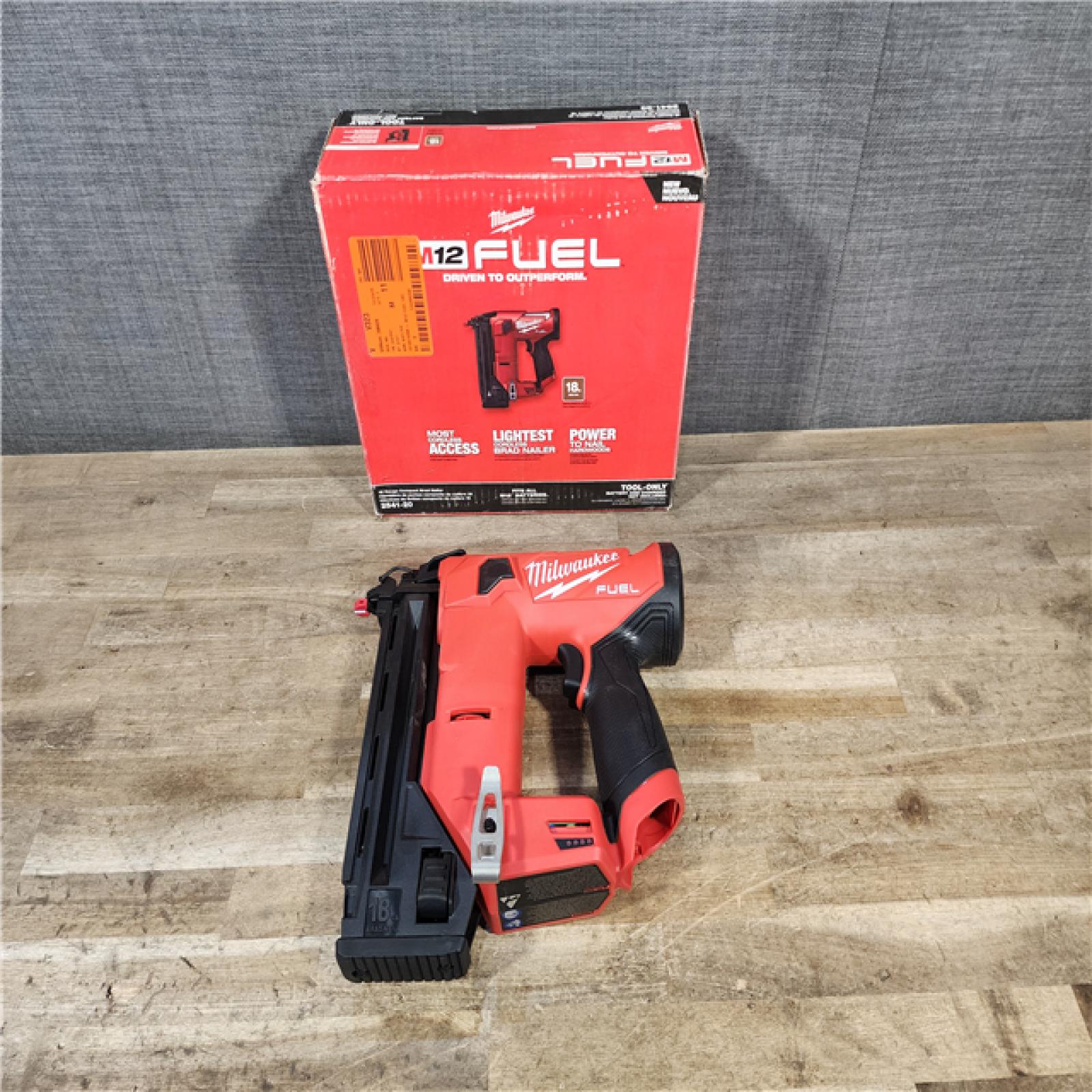 HOUSTON LOCATION - AS-IS Milwaukee FUEL 12-Volt Lithium-Ion Brushless Cordless 18-Gauge 1-1/2 in. Compact Brad Nailer (Tool Only)