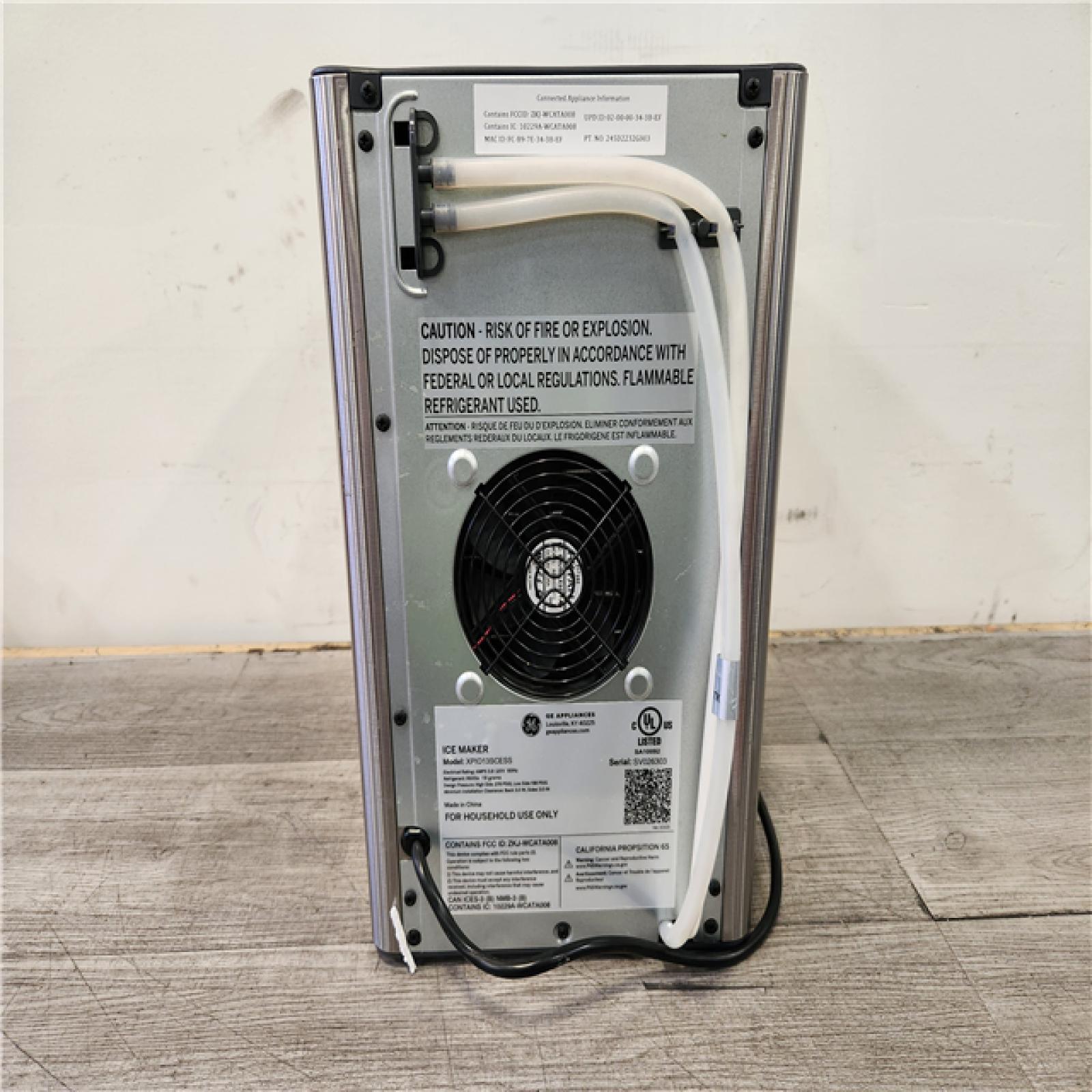 Phoenix Location GE Profile Opal 24 lb Portable Nugget Ice Maker in Stainless Steel, with Side Tank, and Wi-Fi connected