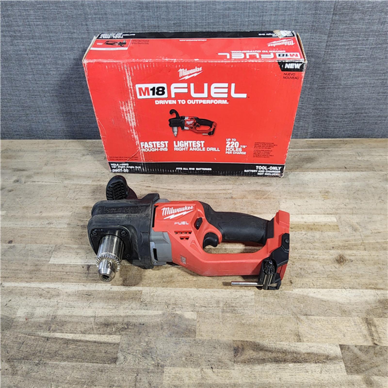 HOUSTON LOCATION - AS-IS Milwaukee M18 FUEL GEN II Brushless Cordless 1/2 in. Hole Hawg Right Angle Drill (Tool-Only)