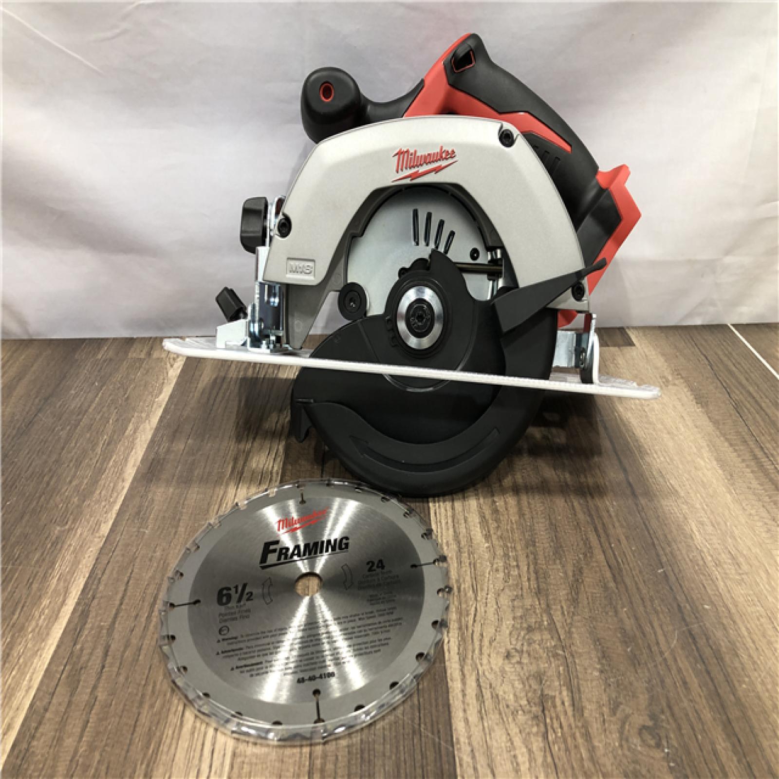 AS-IS Milwaukee 18V Lithium-Ion Cordless 6-1/2 in. Circular Saw (Tool-Only)