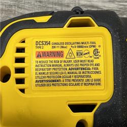 AS-IS DEWALT 20-Volt MAX Lithium-Ion Cordless Brushless Oscillating Tool Kit