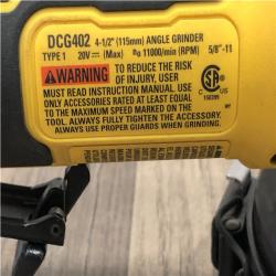AS-IS DEWALT ATOMIC 20V MAX Cordless 4-1/2 in. Angle Grinder with Paddle Switch (Tool Only)