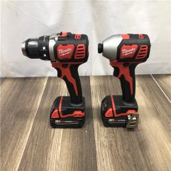 AS-IS Milwaukee 18V Lithium-Ion Cordless Drill Driver/Impact Driver Combo Kit