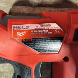 HOUSTON LOCATION - AS-IS M12 FUEL 12-Volt Lithium-Ion Brushless Cordless 18-Guage Compact Brad Nailer (Tool Only)