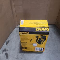 CALIFORNIA AS-IS DEWALT 1/2×50' AUTO RETRACTING STEEL HOSE REEL WITH PREMIUM RUBBER HOSE
