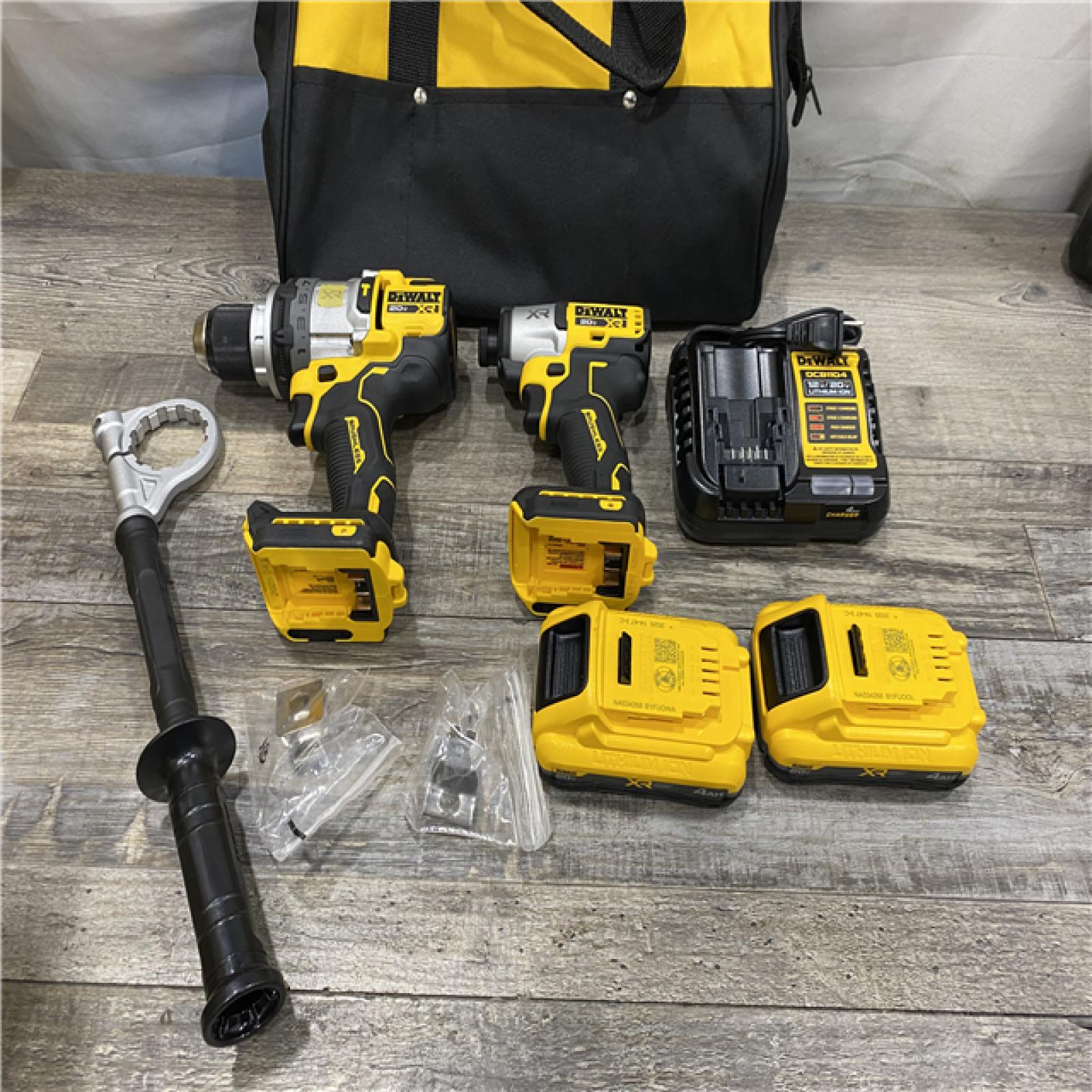 AS-IS DEWALT 20V MAX Lithium-Ion Cordless 2-Tool Combo Kit