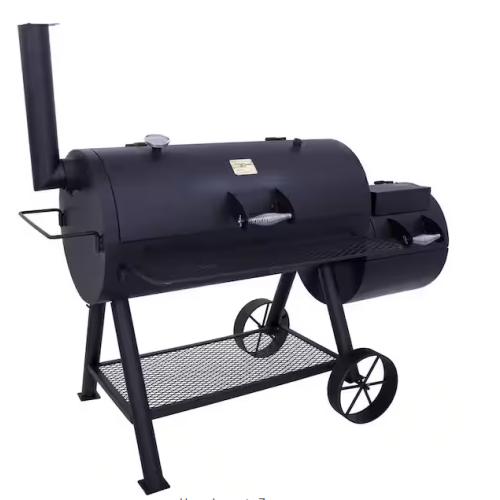 DALLAS LOCATION - OKLAHOMA JOE'S Longhorn Offset Smoker in Black with 1,060 sq. in. Cooking Space (2 UNITS)