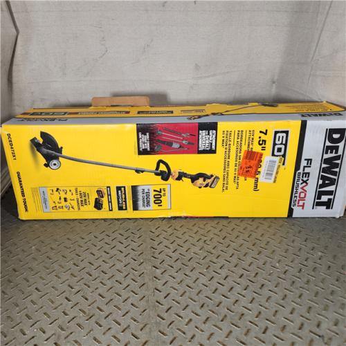 Houston location- AS-IS- DEWALT DCED472X1 60V MAX 7-1/2 Brushless Attachment Capable Edger Kit