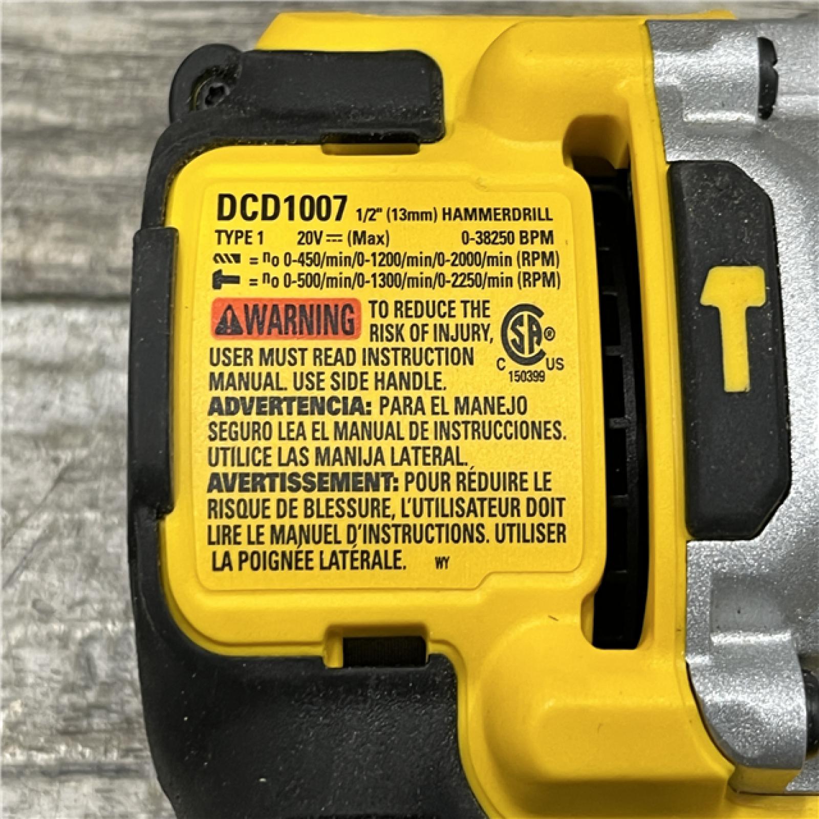 AS-IS DEWALT 20V XR Lithium-Ion Cordless Hammer Drill Kit
