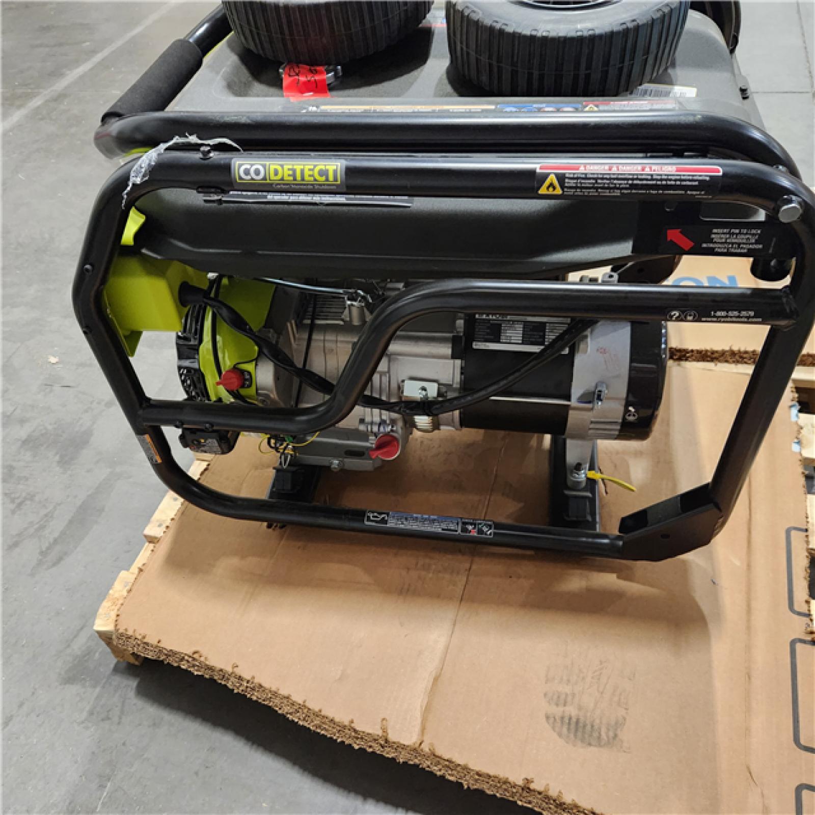 Dallas Location - As-Is RYOBI 6,500-Watt Gasoline Powered Portable Generator