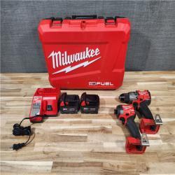HOUSTON LOCATION - AS-IS Milwaukee  FUEL 18V Lithium-Ion Brushless Cordless Hammer Drill and Impact Driver Combo Kit