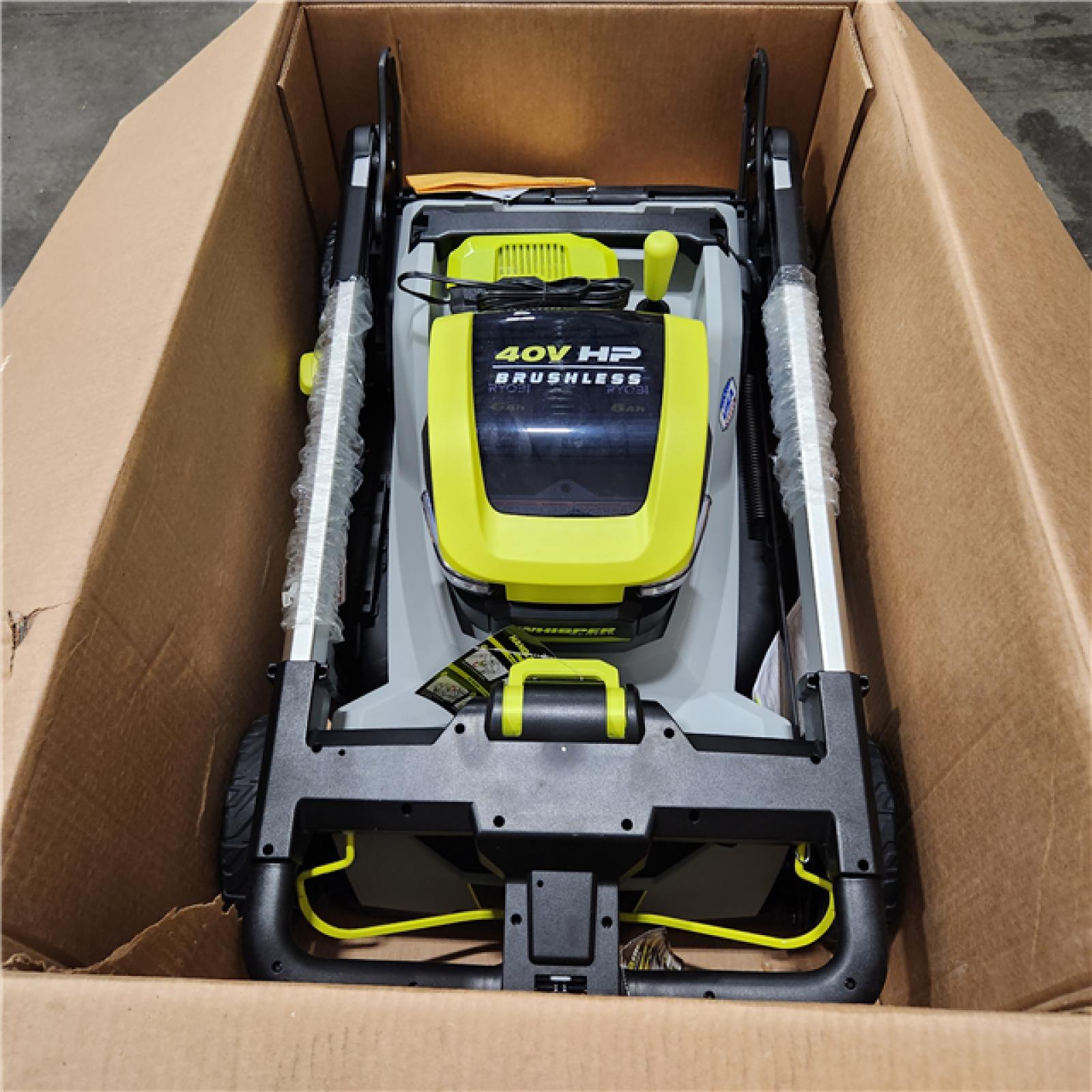 Dallas Location - As-Is RYOBI 40V HP Whisper Series 21. in Self-Propelled  Mower - (2) 6.0 Ah Batteries & Charger