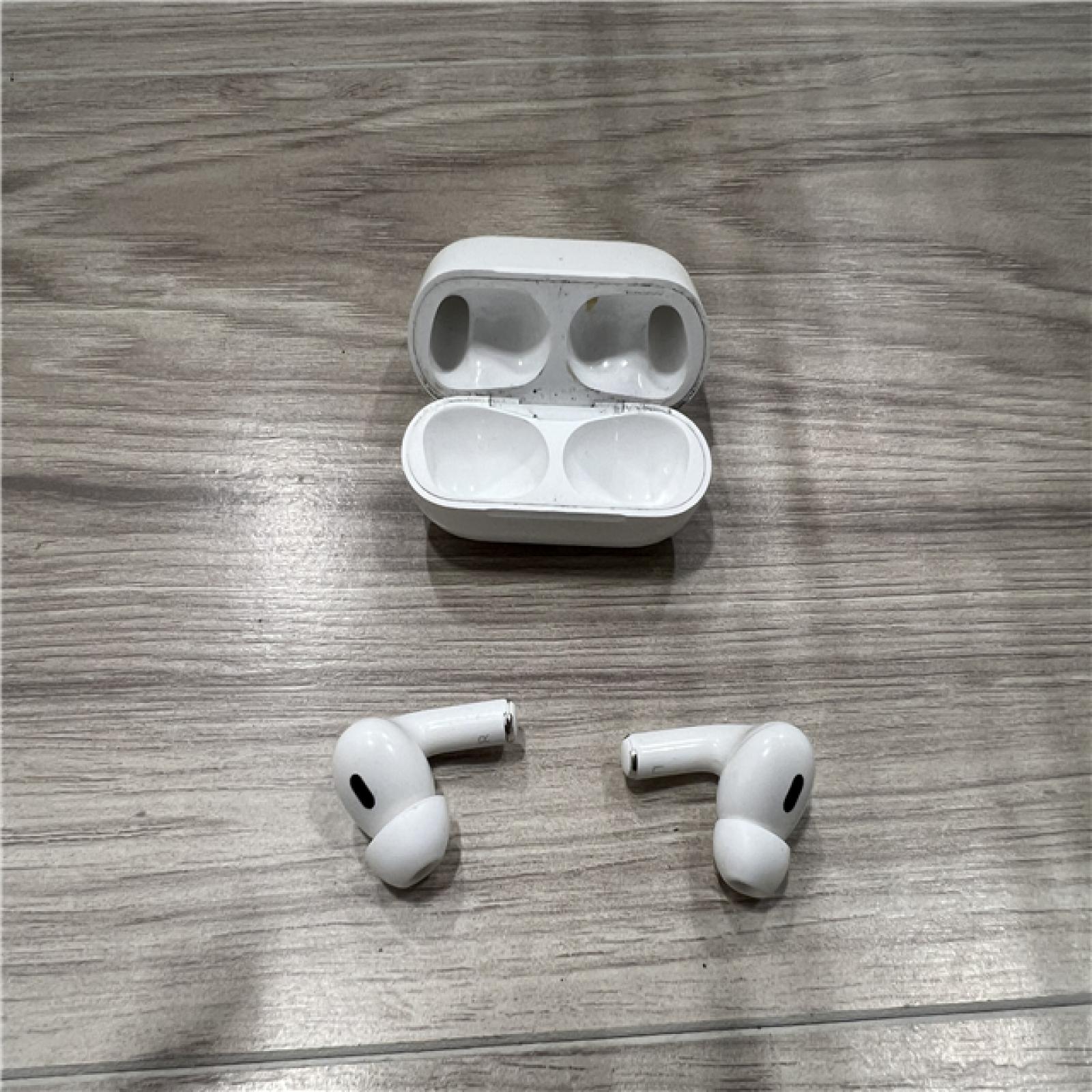 AS-IS Apple AirPods Pro (2nd Generation) with the USB-C MagSafe Charging Case