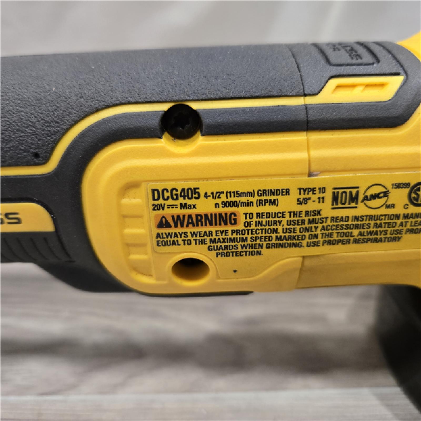 AS-IS DeWalt DCG405B 20V Max XR 4.5-Inch Small Angle Grinder (Tool Only)