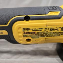 AS-IS DeWalt DCG405B 20V Max XR 4.5-Inch Small Angle Grinder (Tool Only)