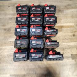 HOUSTON LOCATION - AS-IS MILWAUKEE BATTERY PACK QTY - 15