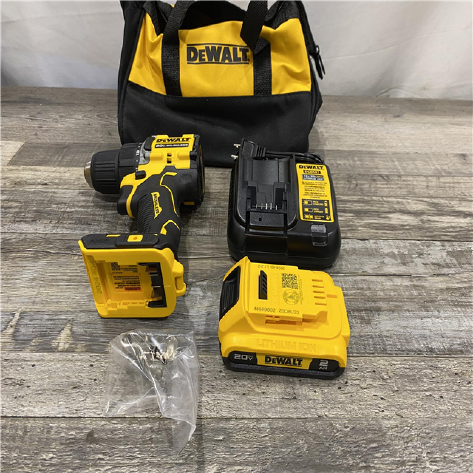 AS-IS DEWALT Atomic 20V Lithium-Ion Cordless Compact 1/2 in. Drill/Driver Kit