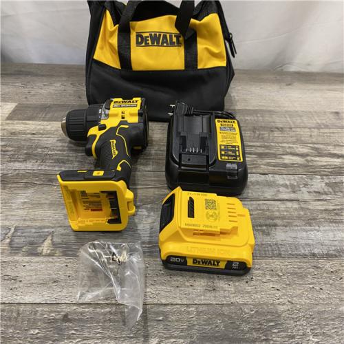 AS-IS DEWALT Atomic 20V Lithium-Ion Cordless Compact 1/2 in. Drill/Driver Kit