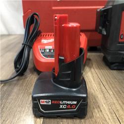 AS-IS Milwaukee 12-Volt Lithium-Ion Cordless Green 250 ft. 3-Plane Laser Level Kit