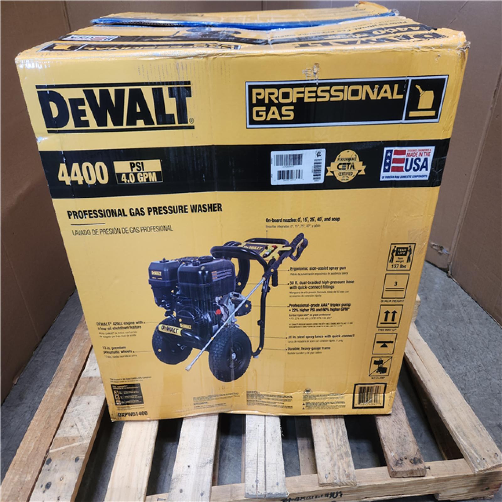 Phoenix DEWALT 4400 PSI 4.0 GPM Gas Pressure Washer with 420cc Engine  Triplex Pump  Commercial Cold Water Power Washer (Gun NOT INCLUDED)