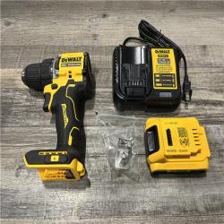 AS-IS DEWALT Atomic 20V Lithium-Ion Cordless Compact 1/2 in. Drill/Driver Kit