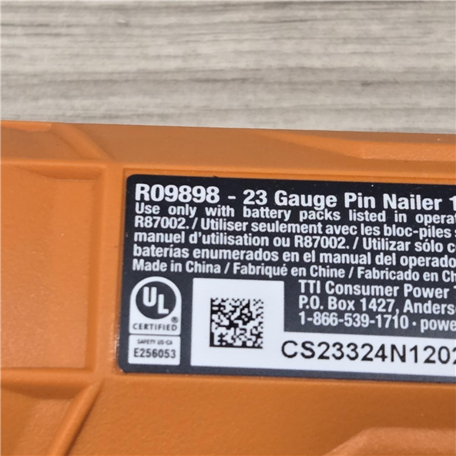 AS-IS 18V Cordless 23-Gauge 1-3/8 in. Headless Pin Nailer (Tool Only)