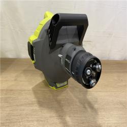 AS-IS RYOBI ONE+ 18V Cordless Drain Auger with 35 Ft Cable  LED Light  Auto Feed/Retract  Cable Lock  Enclosed Drum (Tool Only)