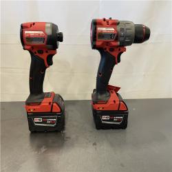 AS-IS- MILWAUKEE FUEL 18V Lithium-Ion Brushless Cordless Hammer Drill and Impact Driver Combo Kit