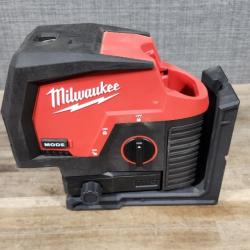 HOUSTON LOCATION - AS-IS Milwaukee Green 125 Ft. Cross Line and Plumb Points Laser Level Kit