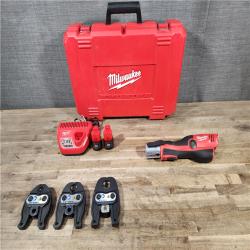 HOUSTON LOCATION - AS-IS Milwaukee 12-Volt Lithium-Ion Force Logic Cordless Press Tool Kit