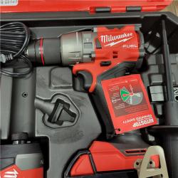 AS-IS MILWAUKEE M18 FUEL 18V Lithium-Ion Brushless Cordless Hammer Drill and Impact Driver Combo Kit (2-Tool) with 2 Batteries