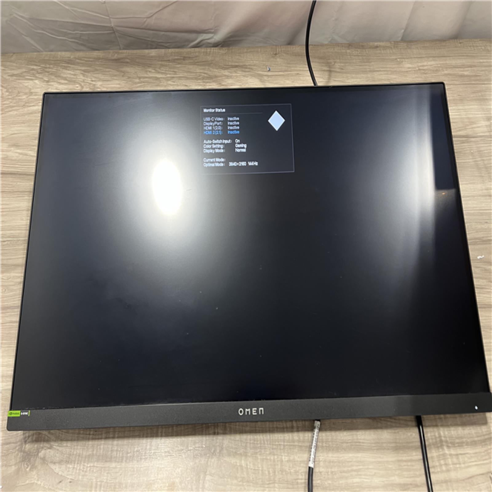 AS-IS OMEN by HP 27 inch UHD 144Hz Gaming Monitor - OMEN 27k