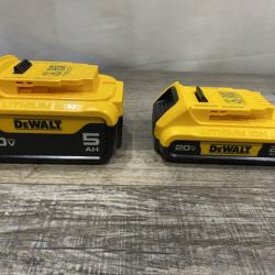 AS-IS DEWALT 20V MAX Lithium-Ion Battery Kit with 5.0Ah and 2.0Ah Battery and Charger