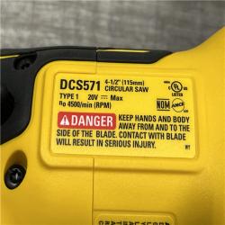 AS-IS DEWALT ATOMIC 20V MAX Cordless Brushless 4-1/2 in. Circular Saw (Tool Only)