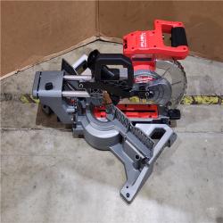 HOUSTON LOCATION - AS-IS Milwaukee M18 FUEL 7-1/4 in. Cordless Brushless Dual-Bevel Sliding Compound Miter Saw (TOOL ONLY)