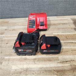 HOUSTON LOCATION - AS-IS MILWAUKEE 2 TOOL COMBO KIT W/ (2) BATTERY & CHARGER