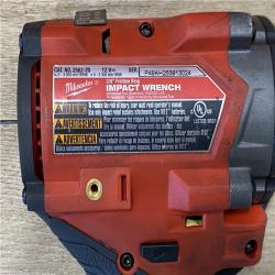AS-IS Milwaukee FUEL 12V Li-Ion Brushless Cordless Stubby 3/8 in. Impact Wrench Kit