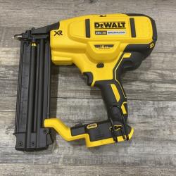 AS-IS DEWALT 20V MAX XR Lithium-Ion Electric Cordless 18-Gauge Brad Nailer (Tool Only)