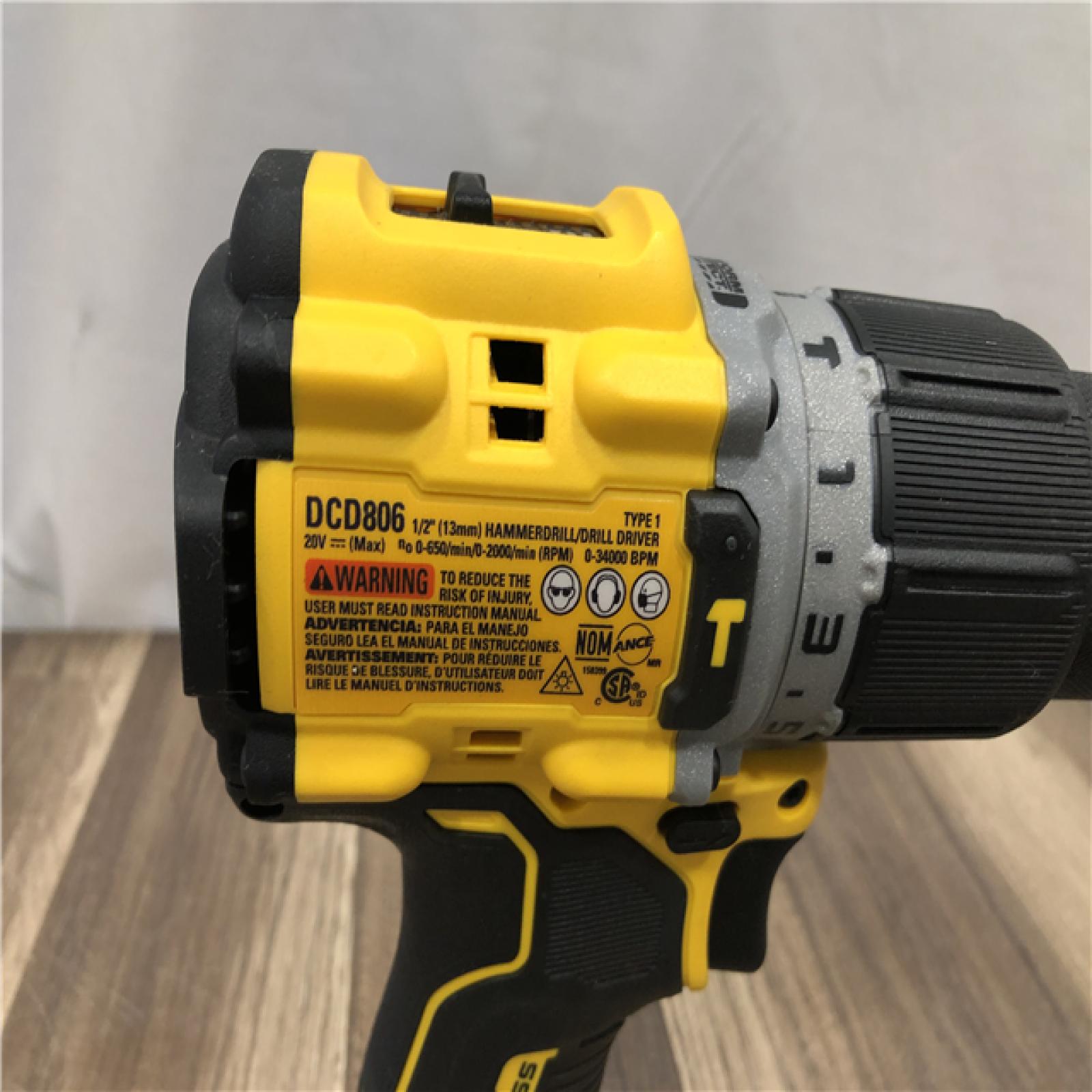 AS-IS DEWALT 20V XR Brushless Cordless 1/2 in. Hammer Drill (Tool-Only)
