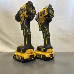 AS-IS - Dewalt 20V MAX ATOMIC Brushless Compact Lithium-Ion 1/2 in. Cordless Drill Driver and 1/4 in. Impact Driver Combo Kit